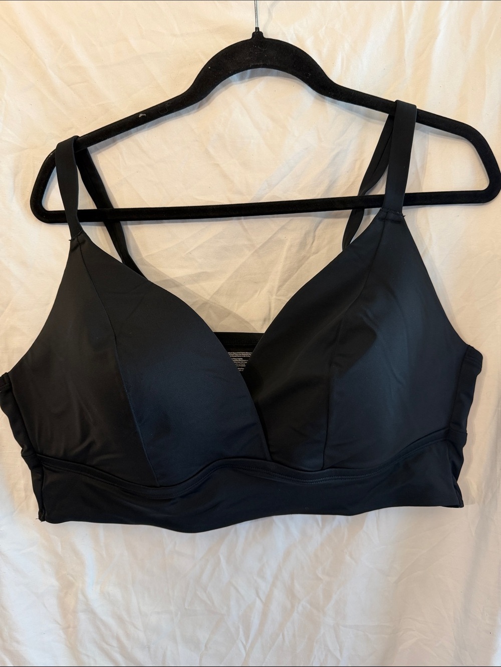 Adore Me Black Wireless Swim Bikini Top